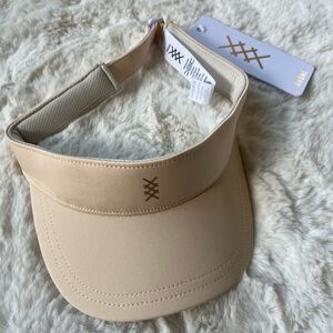 RHONE khaki Womens Visor with velcro adjustable closure NWT